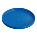 A blue plastic lid for a Vigor 6 gallon ice tote.