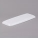 Sabert 2322 Mozaik 22" x 9" White Rectangular Polystyrene Platter / Catering Tray - 5/Pack Main Thumbnail 6