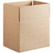 A Lavex heavy-duty cardboard shipping box with the top open.