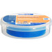 A plastic container with a roll of blue Shurtape vinyl electrical tape inside.