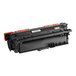 A black printer toner cartridge with red and black text for HP CE260A.