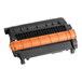 A black and orange Point Plus remanufactured printer toner cartridge for HP.