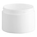 A white double wall plastic jar with a lid.