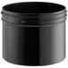 An 8 oz. black polypropylene jar with a lid.