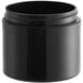A black plastic container with a black lid.