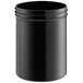 A black container with a black lid.