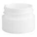 A white plastic jar with a lid.