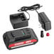 A black battery charger and adapter for the Chapin 63924 4 Gallon Battery-Powered Poly Backpack Sprayer.