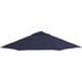 A navy blue California Umbrella canopy on a white background.