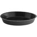 A black round Solut paperboard pan.