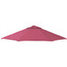 A hot pink California Umbrella canopy on a white background.