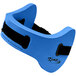 A royal blue water aerobic belt with black straps.