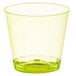 Fineline Quenchers 401-Y 1 oz. Neon Yellow Hard Plastic Shot Cup - 2500/Case Main Thumbnail 2