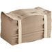 A large stack of brown paper.