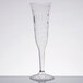 Fineline Flairware 2106 5 oz. Clear Plastic 1 Piece Champagne Flute - 8/Pack Main Thumbnail 2