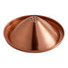 An Acopa copper stainless steel cone shaped lid.