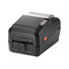 A black Bixolon label printer with orange and red buttons.