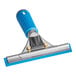 A blue and silver Lavex window squeegee with a rubber grip.