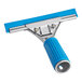 A blue Lavex window squeegee with a rubber grip handle.