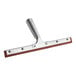 A Lavex window squeegee with a stainless steel and red handle.