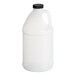A translucent 0.5 gallon jug with a black lid.