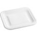 A white rectangular plastic lid for a food storage box.