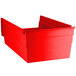 A Regency red plastic bin with a white background.