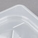 Cambro 60PPCHN190 1/6 Size Translucent Polypropylene Handled Lid with Spoon Notch Main Thumbnail 5