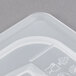 Cambro 60PPCHN190 1/6 Size Translucent Polypropylene Handled Lid with Spoon Notch Main Thumbnail 6