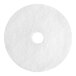A white circular pad.