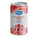 A close up of a Ruby Kist cranberry juice can with a red and white design.