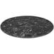 A close-up of a black and white marble Holland Bar Stool table top.