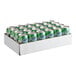 A group of Ruby Kist apple juice cans in a white box with green and white labels.