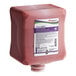 A square plastic container of red SC Johnson Professional Kresto cherry heavy-duty hand soap.