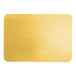 A gold rectangular Enjay dessert board with a white border.