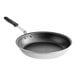 A close-up of a Vollrath Wear-Ever 14" aluminum non-stick frying pan with a black silicone handle.