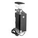A HeyCafe Allround coffee grinder with a black and silver design and a cord.