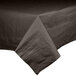Hoffmaster 220646 54" x 108" Cellutex Chocolate Brown Tissue / Poly Paper Table Cover - 25/Case Main Thumbnail 1