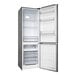 A Danby stainless steel reach-in refrigerator and freezer with its doors open.