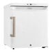 A white Danby Health solid door reach-in refrigerator with a handle.