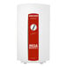 A white box with a red and white label for Stiebel Eltron MegaBoost Tankless Electric Water Heater Booster.