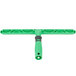 An Unger green plastic T-bar handle with a black handle.