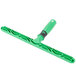 An Unger ErgoTec 14" T-Bar StripWasher Handle with a black handle and green mop.