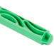 A green Unger ErgoTec T-Bar handle with a curved design and holes.