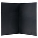 A black rectangular Menu Solutions wine list cover.