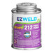 An 8 oz. purple and white can of E-Z Weld PVC primer.