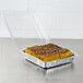 Dart C50UT1 StayLock 9 1/8" x 9 1/2" x 2 1/2" Clear Hinged Plastic 9" Square Container - 250/Case Main Thumbnail 3