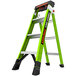 A green and black Little Giant King Kombo ladder.