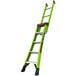 A green Little Giant King Kombo ladder with black handles.