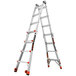 A pair of Little Giant Revolution 2.0 aluminum articulated ladders.